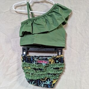 Ruffle Butts Leopard Jungle Swim Set